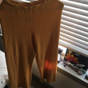 Mustard yellow, flowy pants from Urban Outfitters!